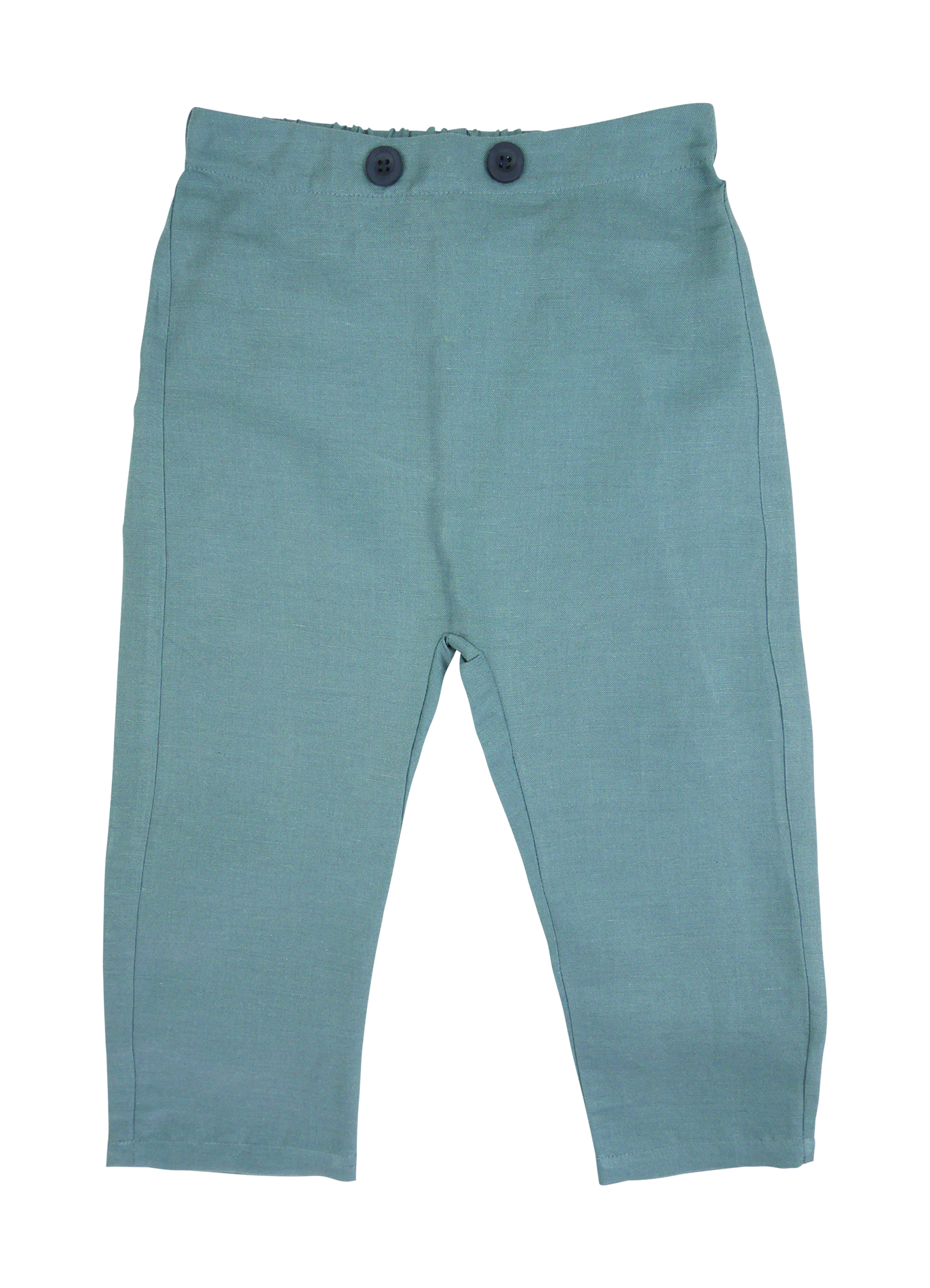 Pantalon sarouel en lin mélangé | Bleu