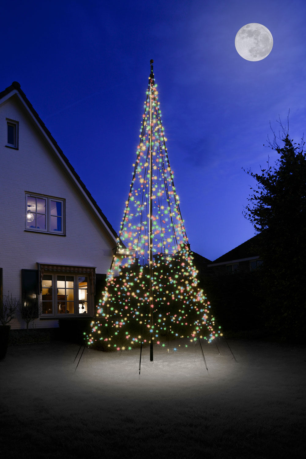 Fairybell 6 meter - Vlaggenmast kerstboom - 1200 - Multicolor - 600 cm