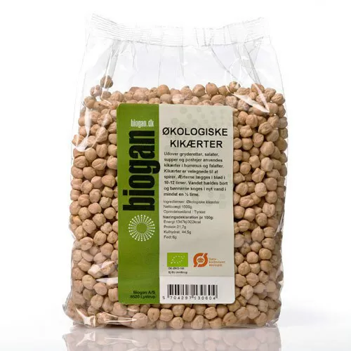 Biogan Kikærter Ø - 1 kg