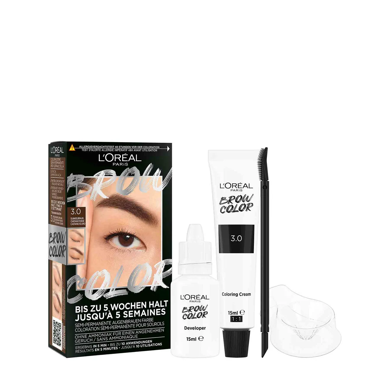 L'ORÉAL PARIS Brow Color Augenbrauenfarbe1.0 Schwarz
