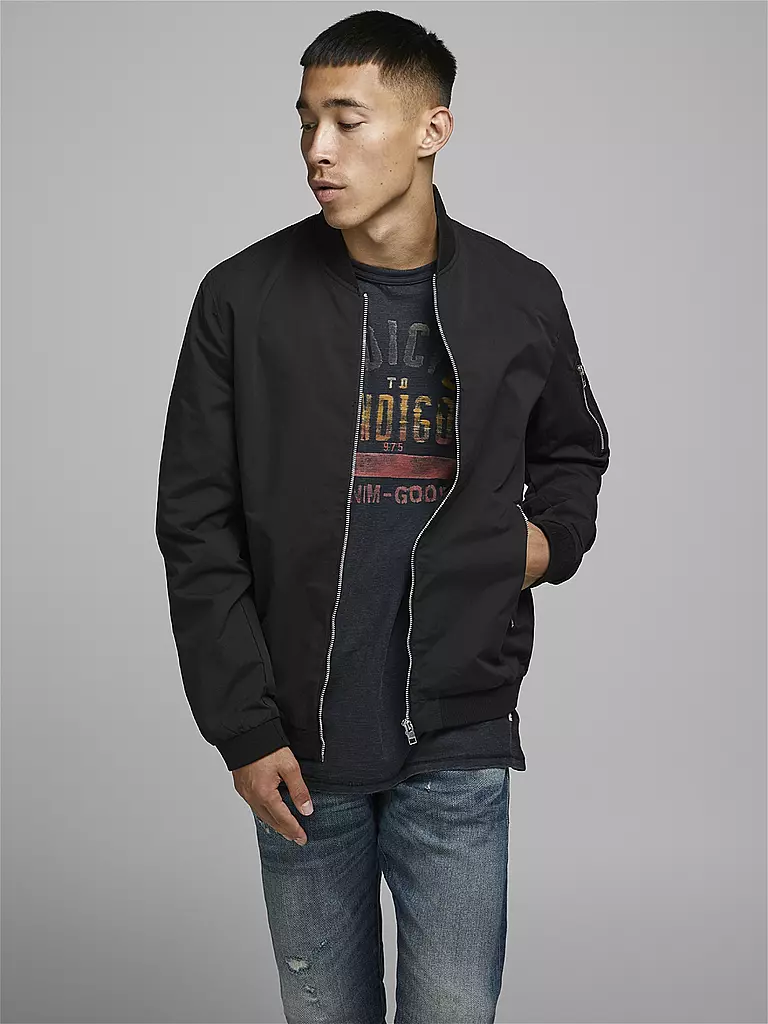 JACK & JONES Blouson JJERUSH schwarz