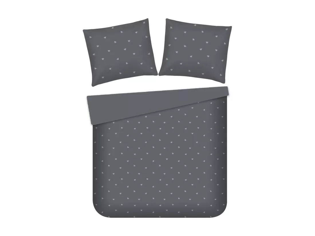 Drap En Jacquard Beliamo Gris Foncé 160 x 200