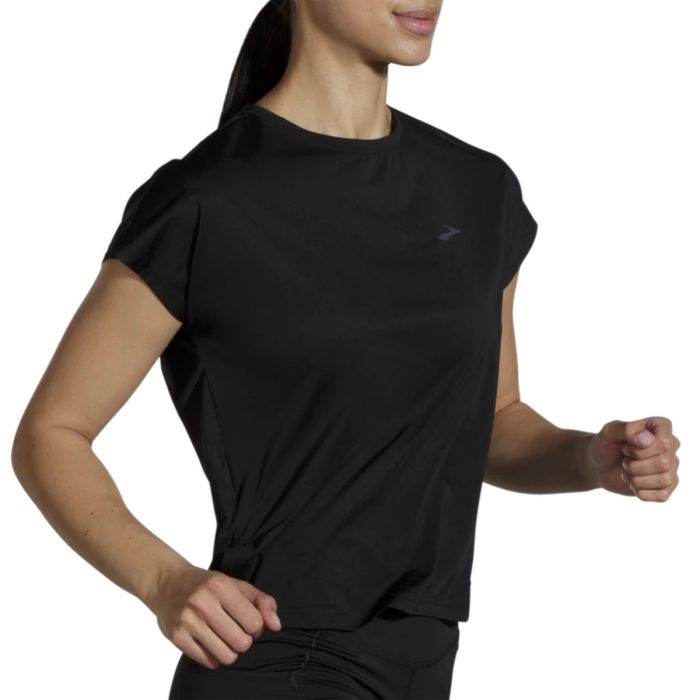 Brooks Dame T-shirts Sprint Free Short Sleeve Sort