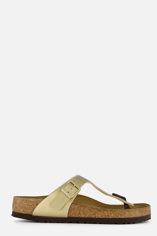 Birkenstock Gizeh Slippers goud Imitatieleer