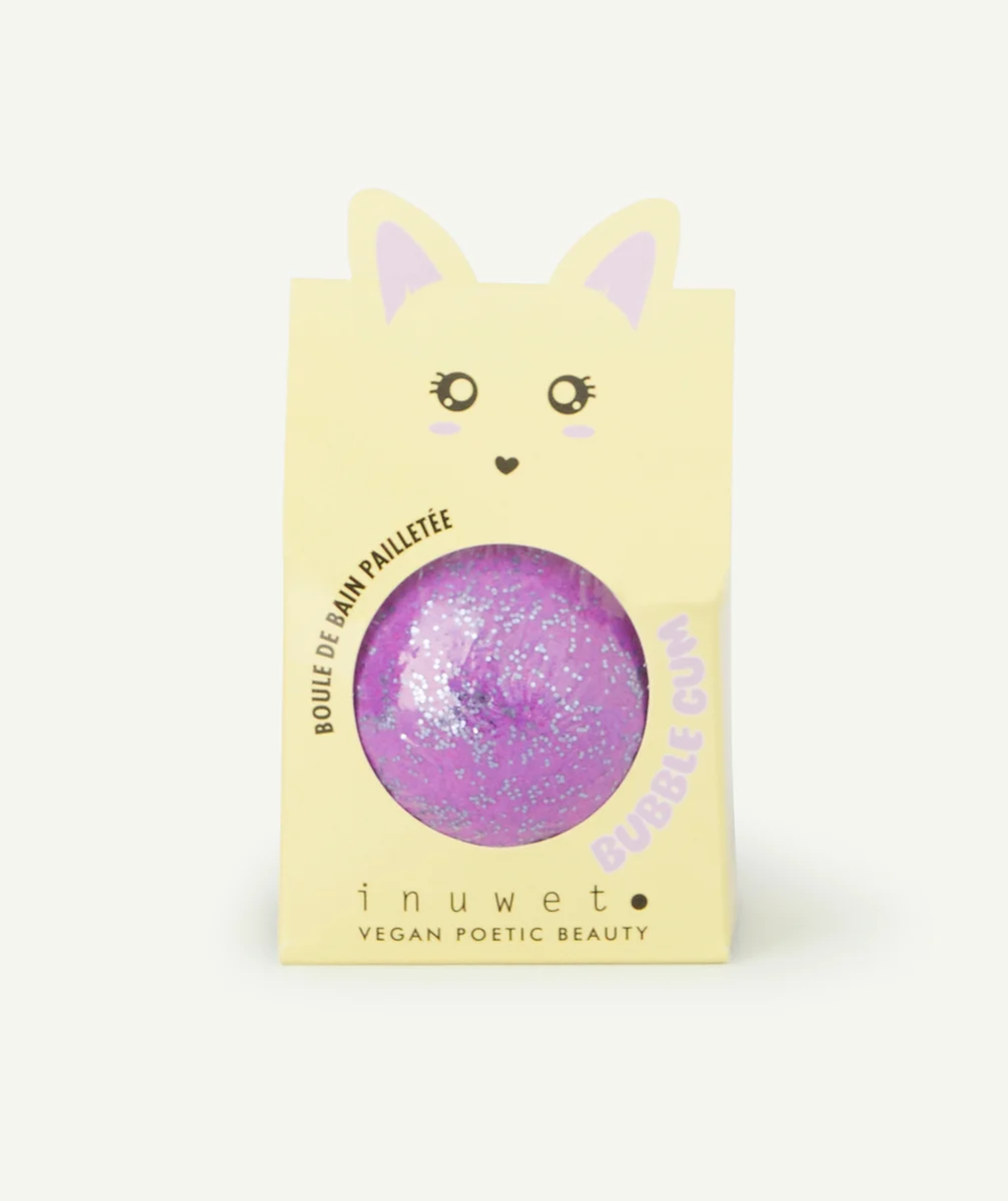 INUWETBOULE DE BAIN BUBBLE GUM PAILLETÉE
