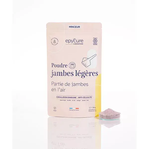 Pó Epycure para emagrecimento das pernas, para reduzir a celulite.