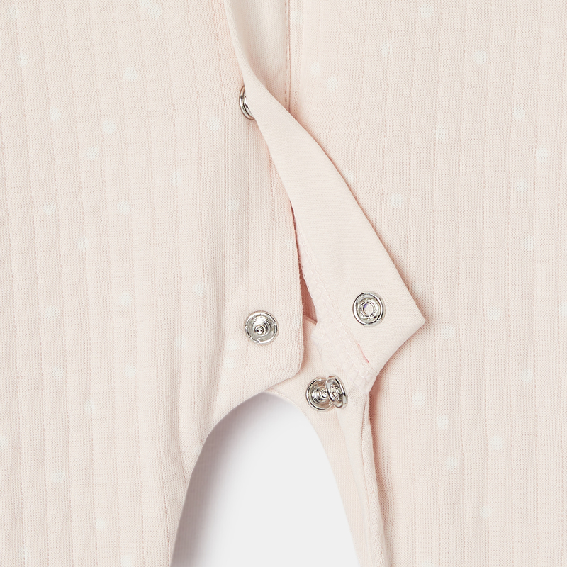 Combinaison en molleton imprimé rose naissance Absorba