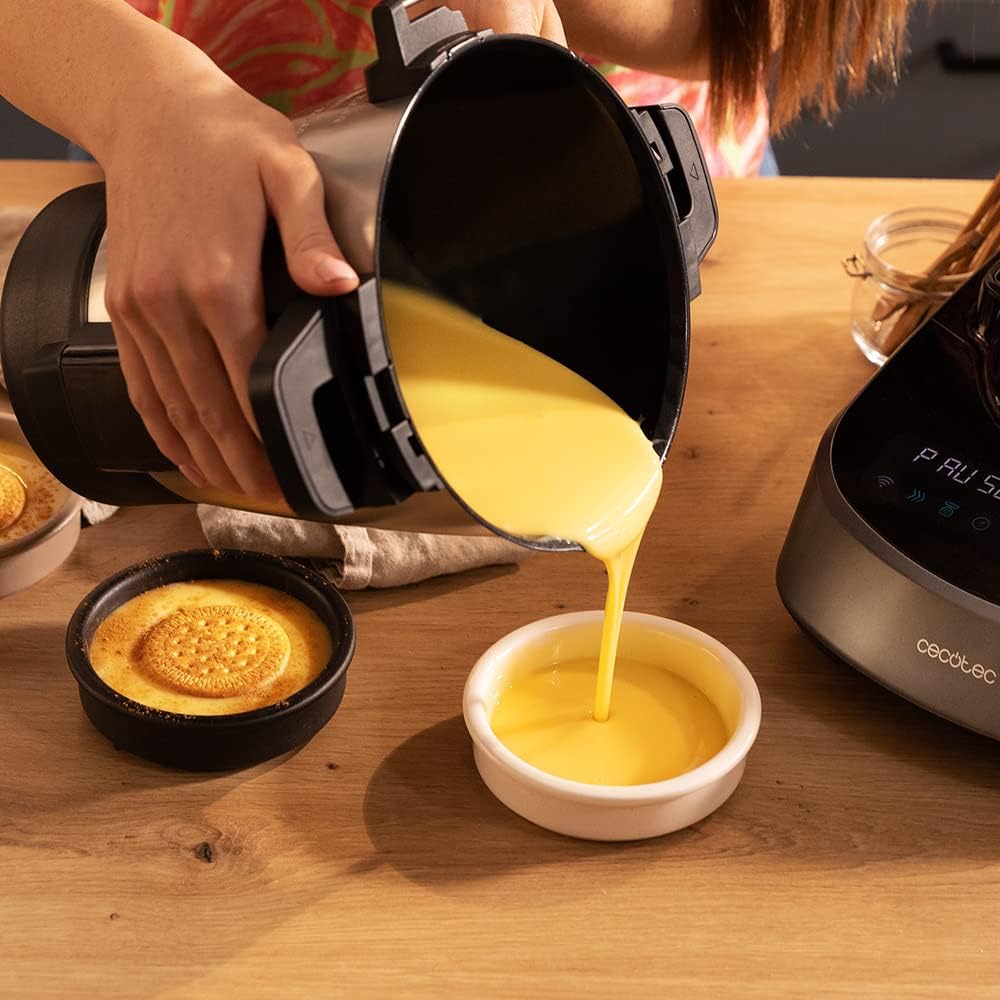 Cecotec Multifunktions-Küchenroboter Mambo 11090 Habana, 1600 W, 37 Funktionen, App, Waage, Antihaftbeschichtete Habana-Kanne und 3,3-Liter-Edelstahlkanne, Spülmaschinenfest, Rezeptbuch und Zubehör