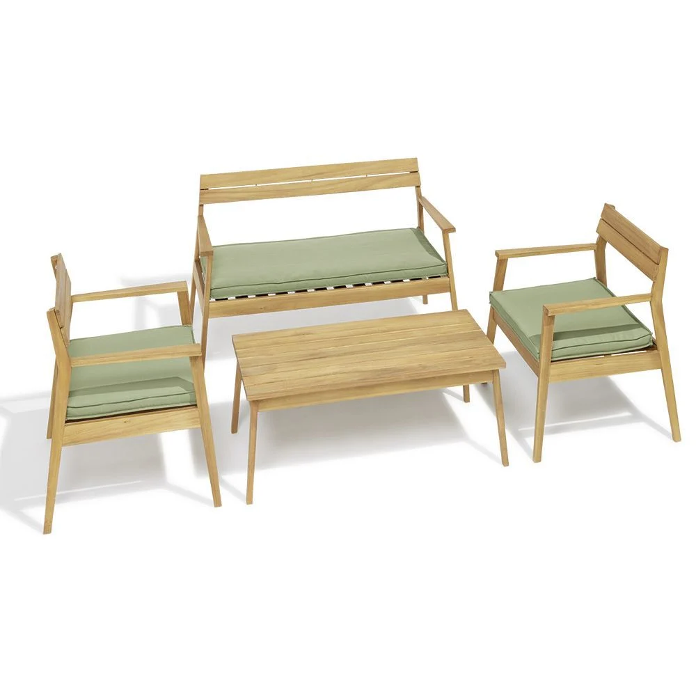 Salon bas Bali 4 personnes bois d'acacia certifié FSC®