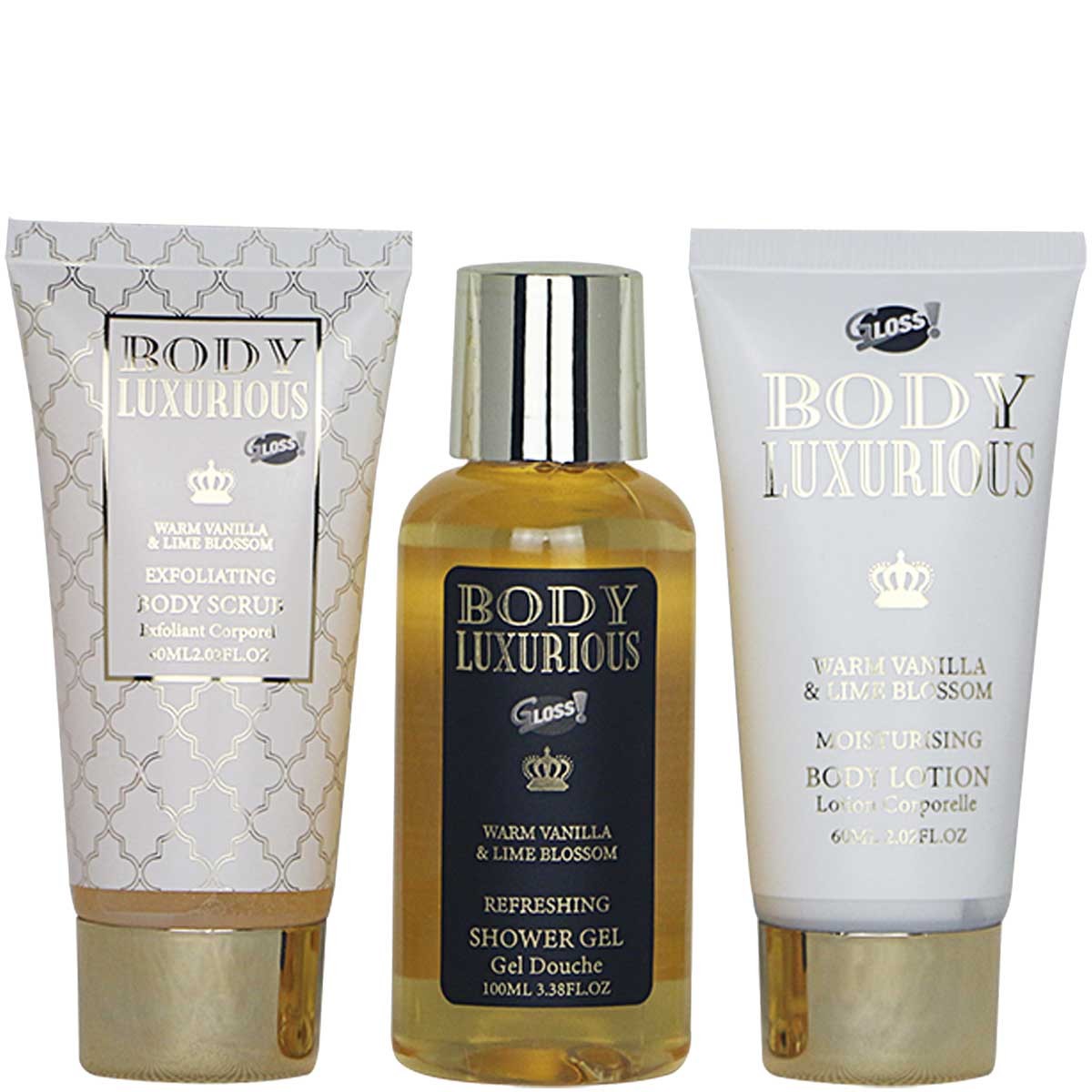 Trousse de bain - Body Luxurious Black - Vanille & tilleul - Corps - 3 produits