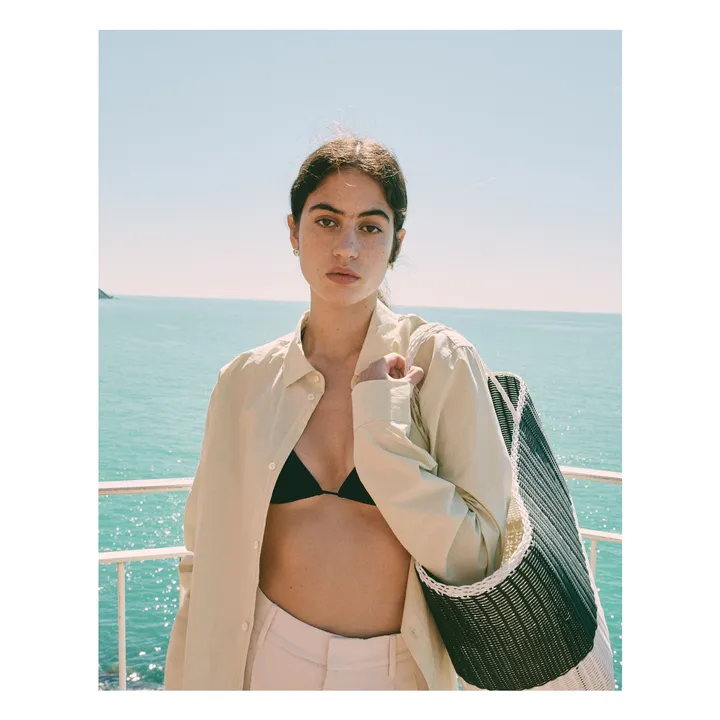 Palorosa Panier Bicolore L | Noir