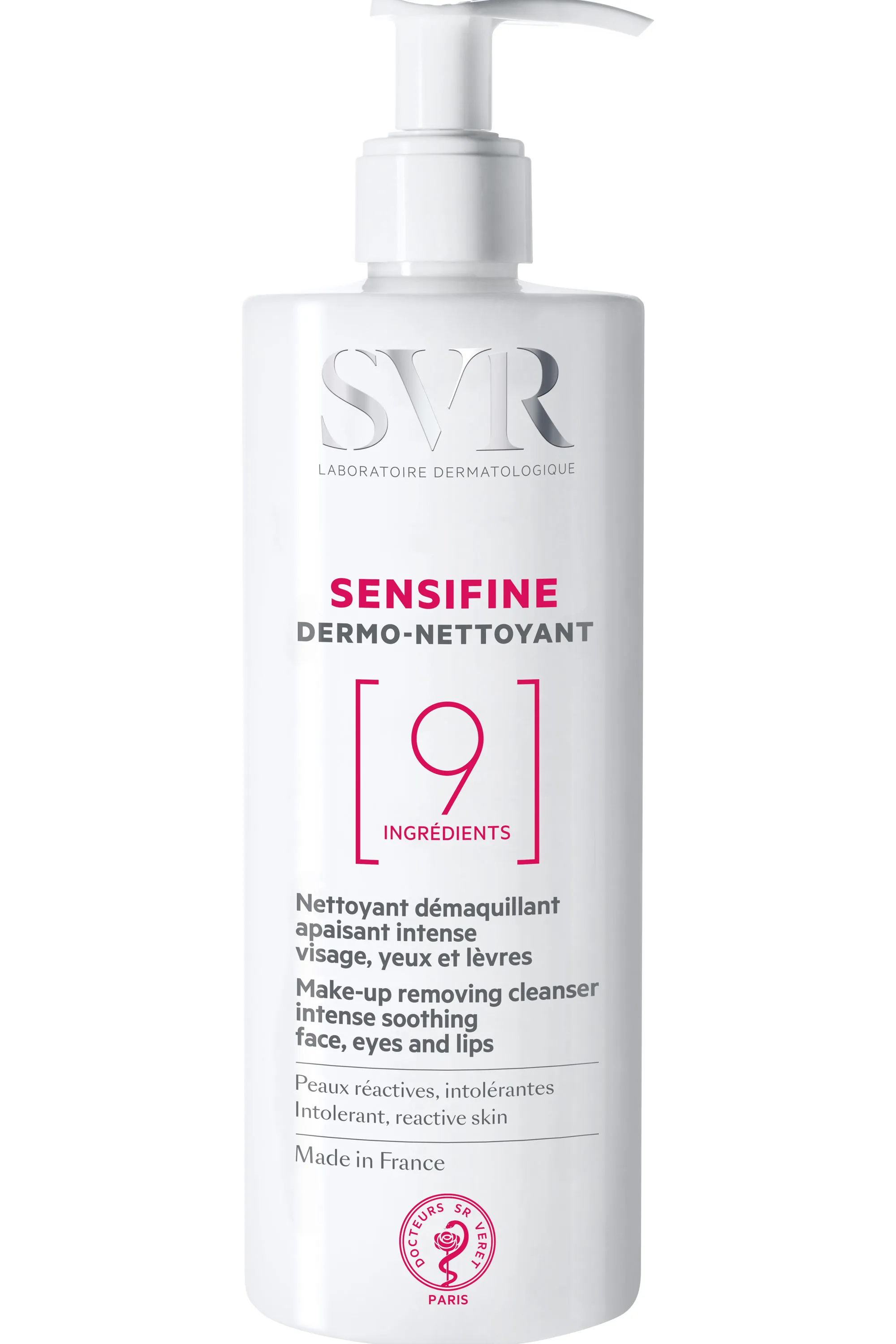 SVR Nettoyant démaquillant apaisant Sensifine Dermo-Nettoyant-400 ml