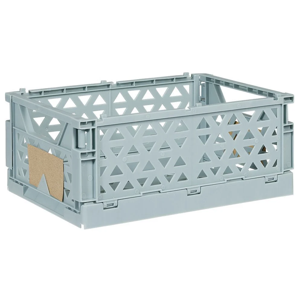 Caisse pliable polypropylène 24x17x10cm bleu