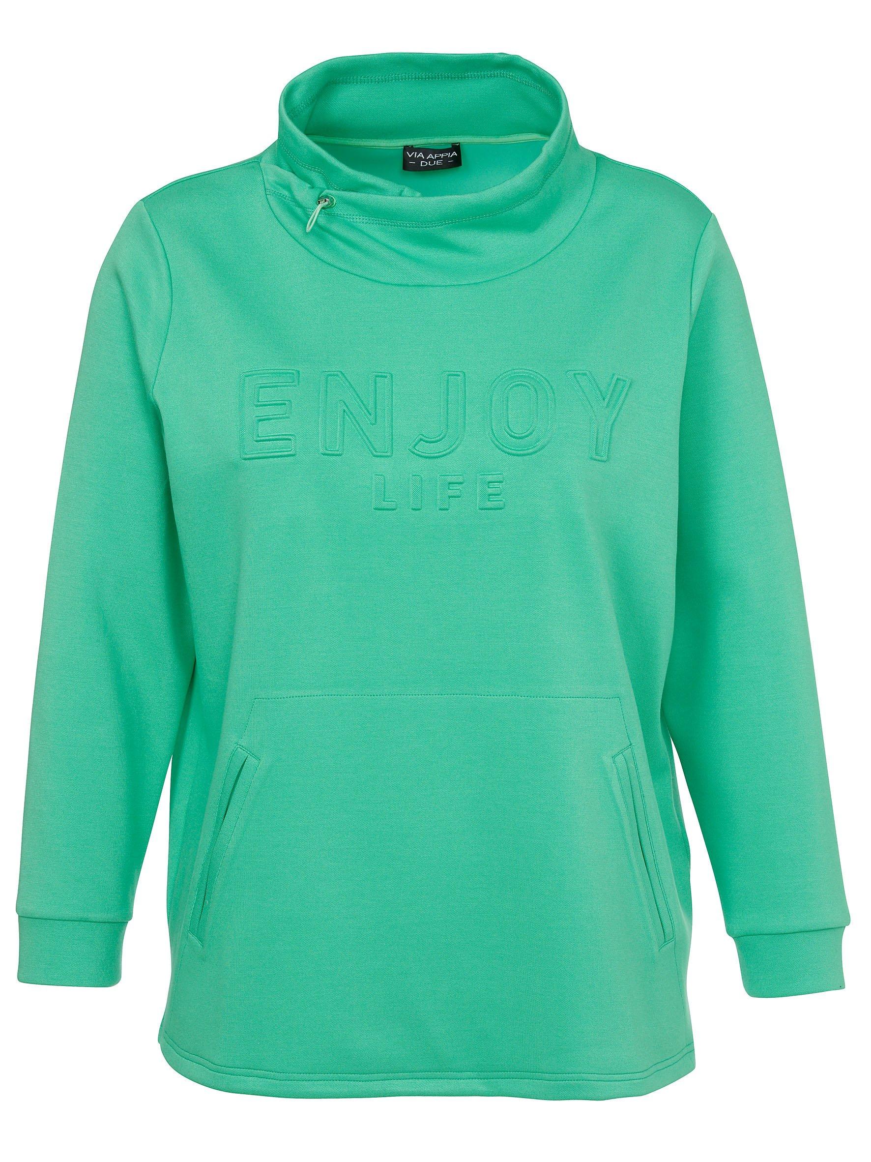 Sweatshirt aus Doubleface mit 3D-Wordingprint