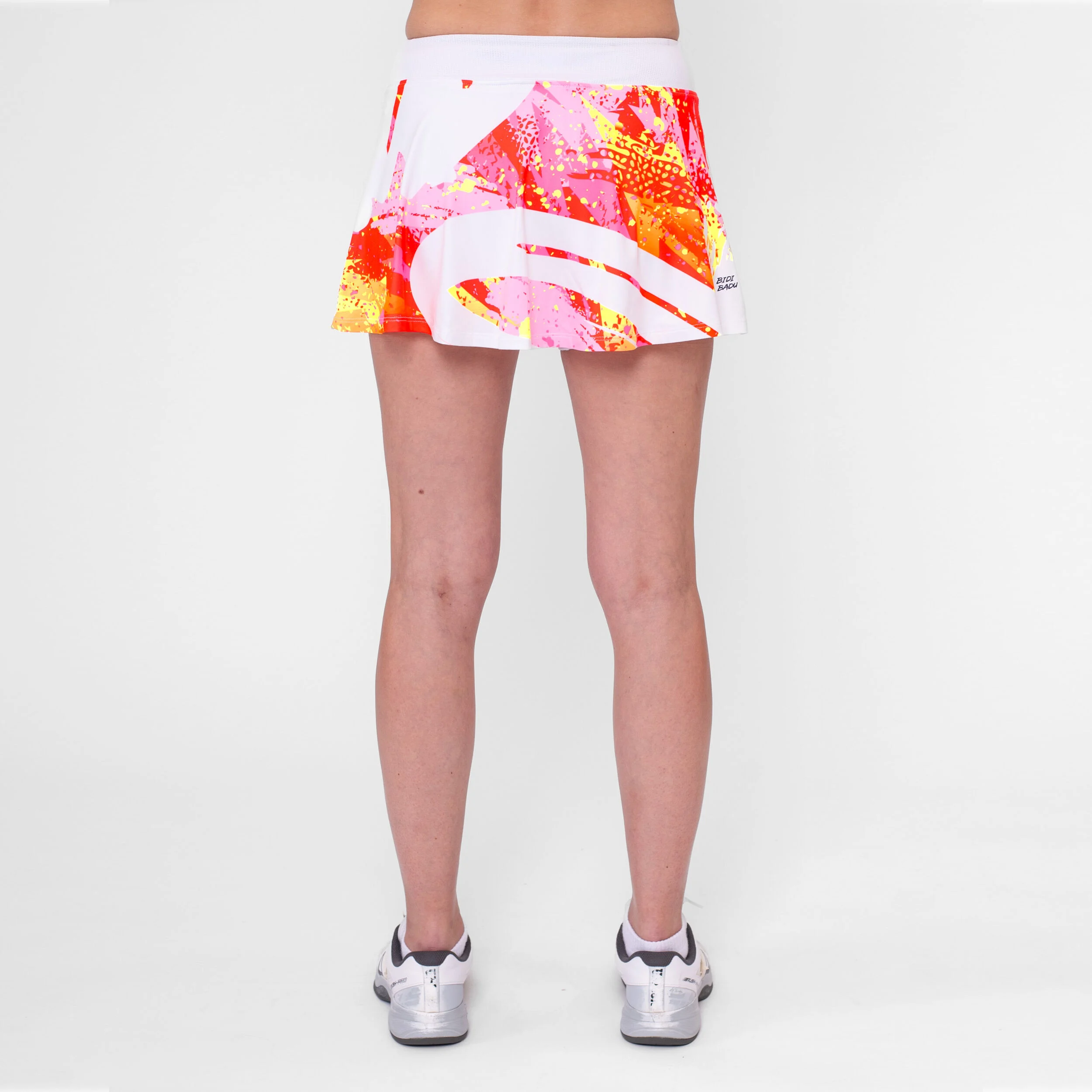 BIDI BADU Wild Arts Printed Wavy Jupe Femmes - Blanc , Multicouleur