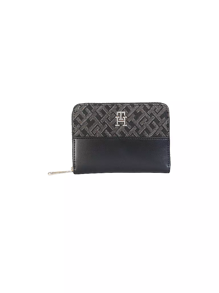 TOMMY HILFIGER Geldbörse TH JACQUARD  schwarz
