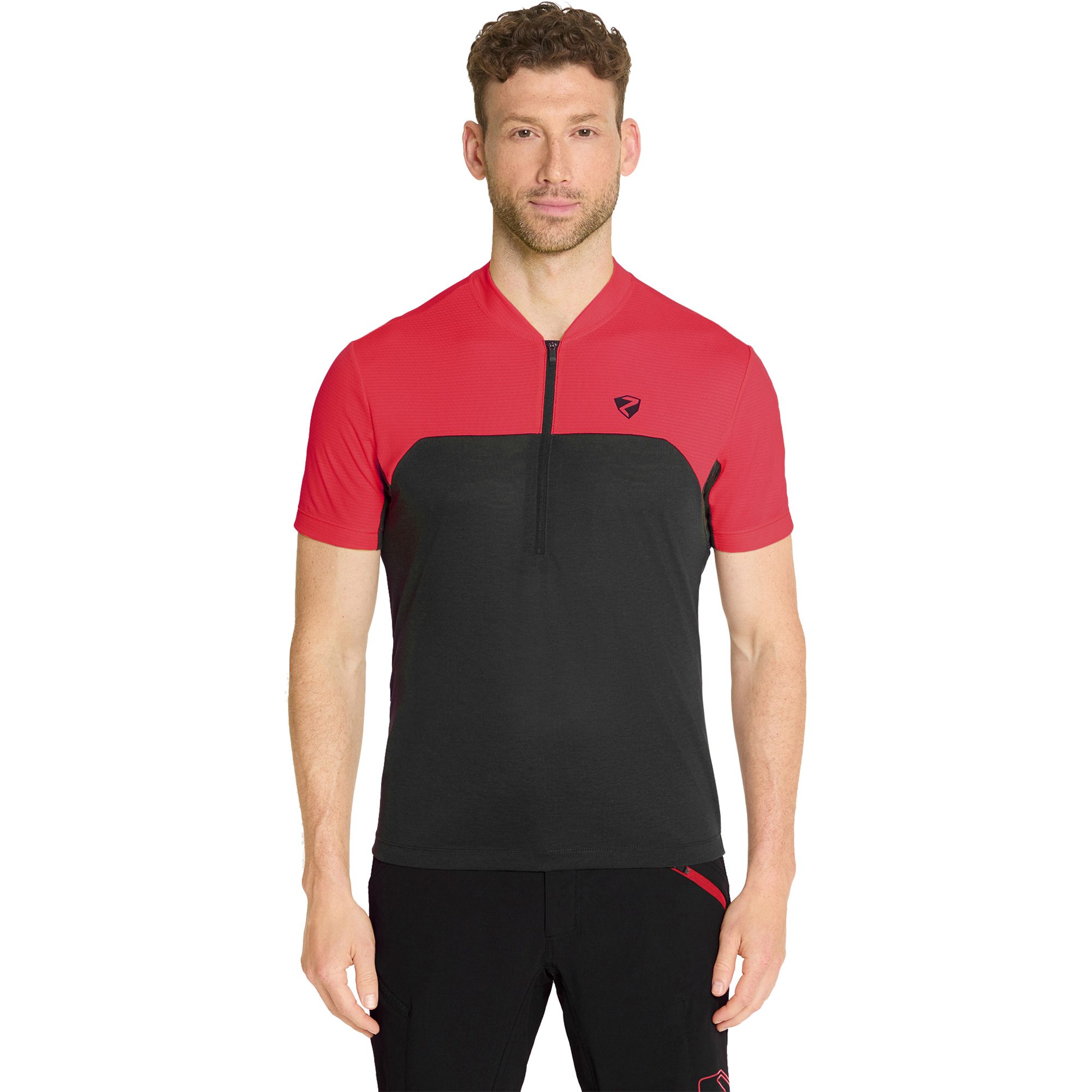 Ziener Narius Radtrikot Herren rot