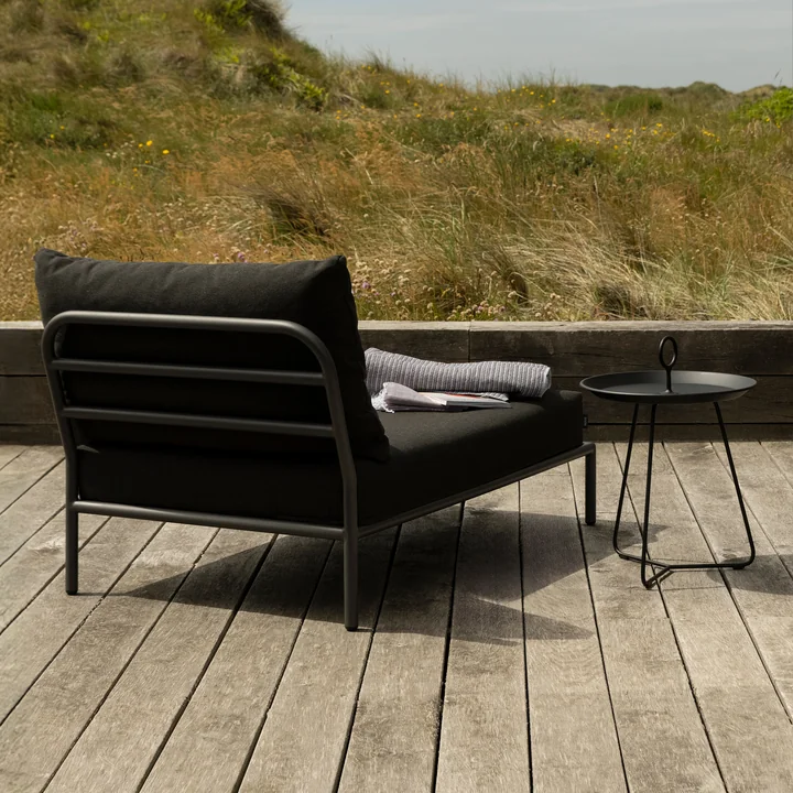 HOUE - Level 2 Chaise Longue, dark grey / alpine