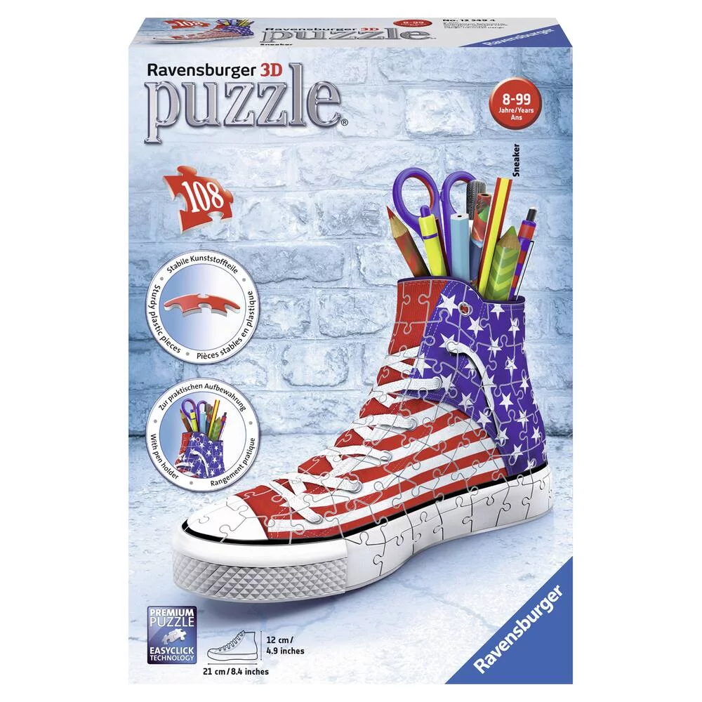 PUZZLE 3D 108 PIECES SNEAKER AMERICAN STYLE