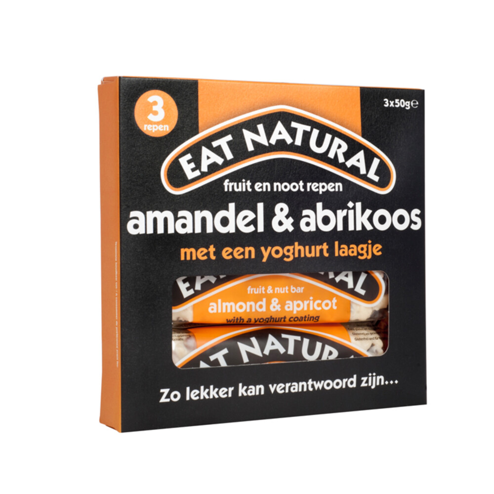 12x Eat natural Fruit Bar Amandel & Abrikoos3 x 50 gr