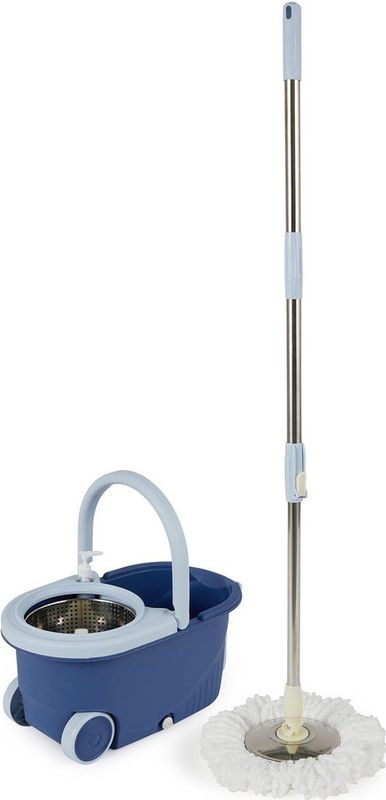 Umuzi Cleaning Spin Mop - Met wieltjes - Draaifunctie - Microvezel mop