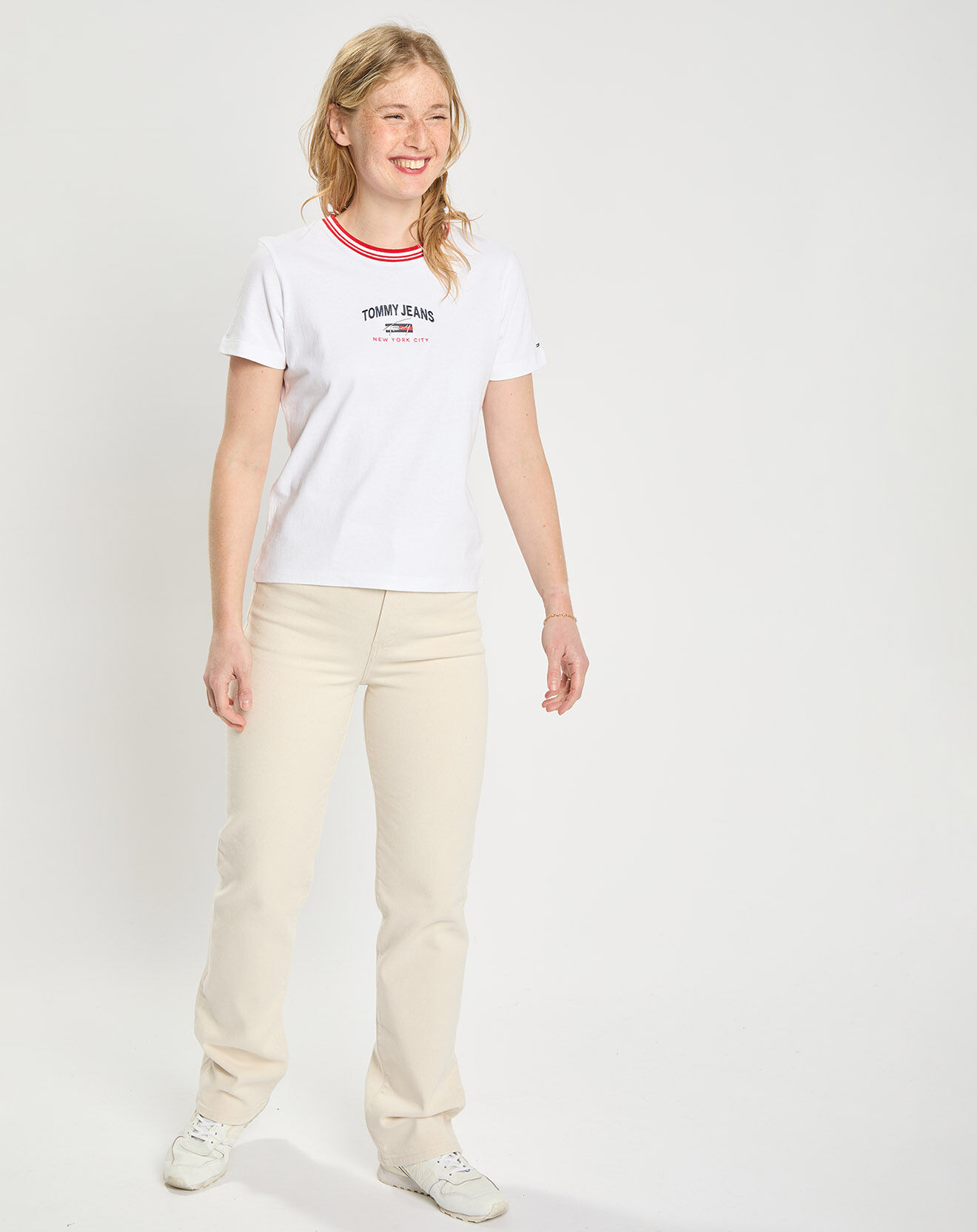 Tommy Jeans T-Shirt timeless script blanc