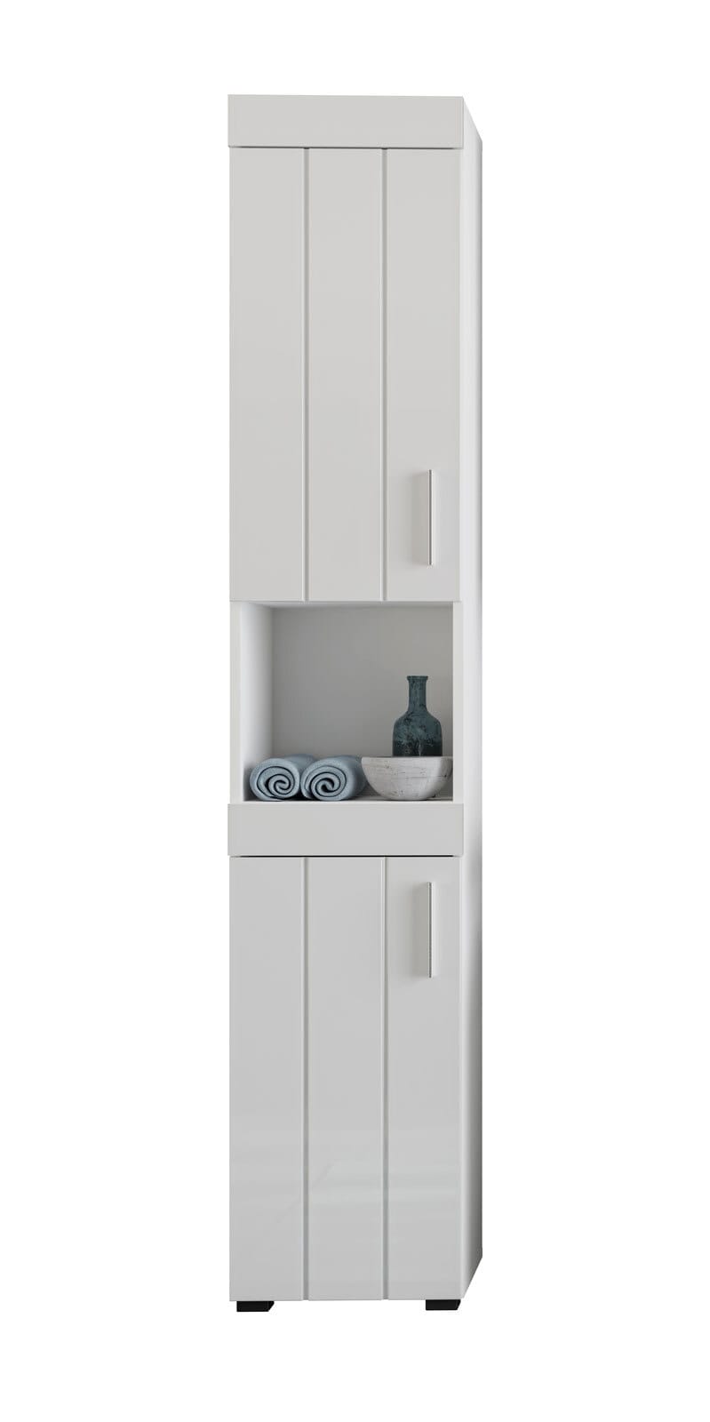 Hochschrank Snow Hochglanzfront weiß