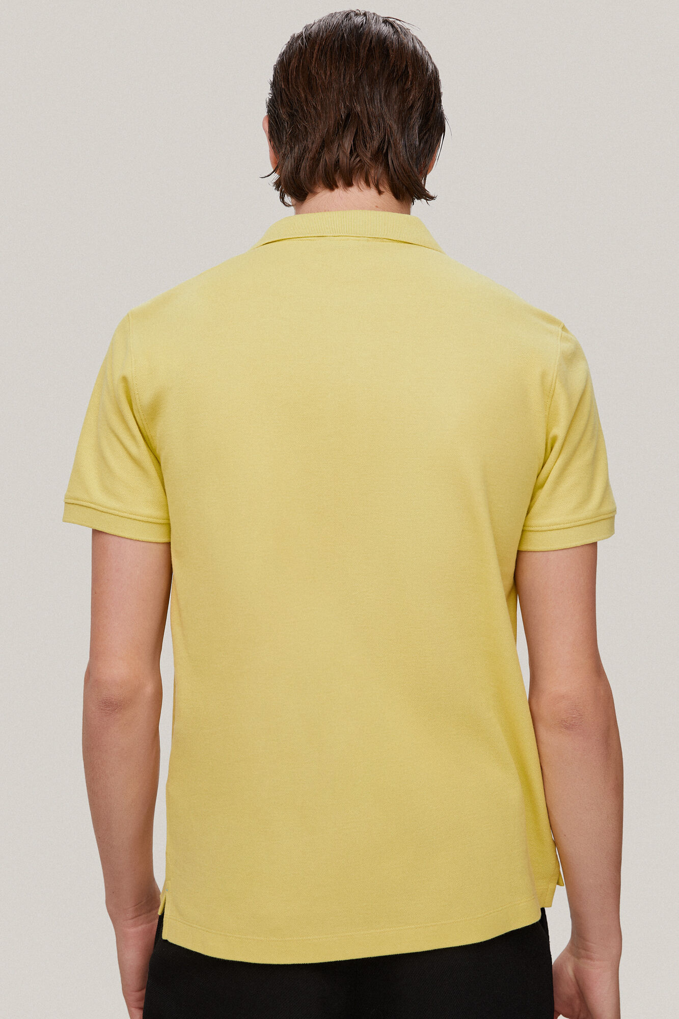 Camisa polo com logotipo - Amarela