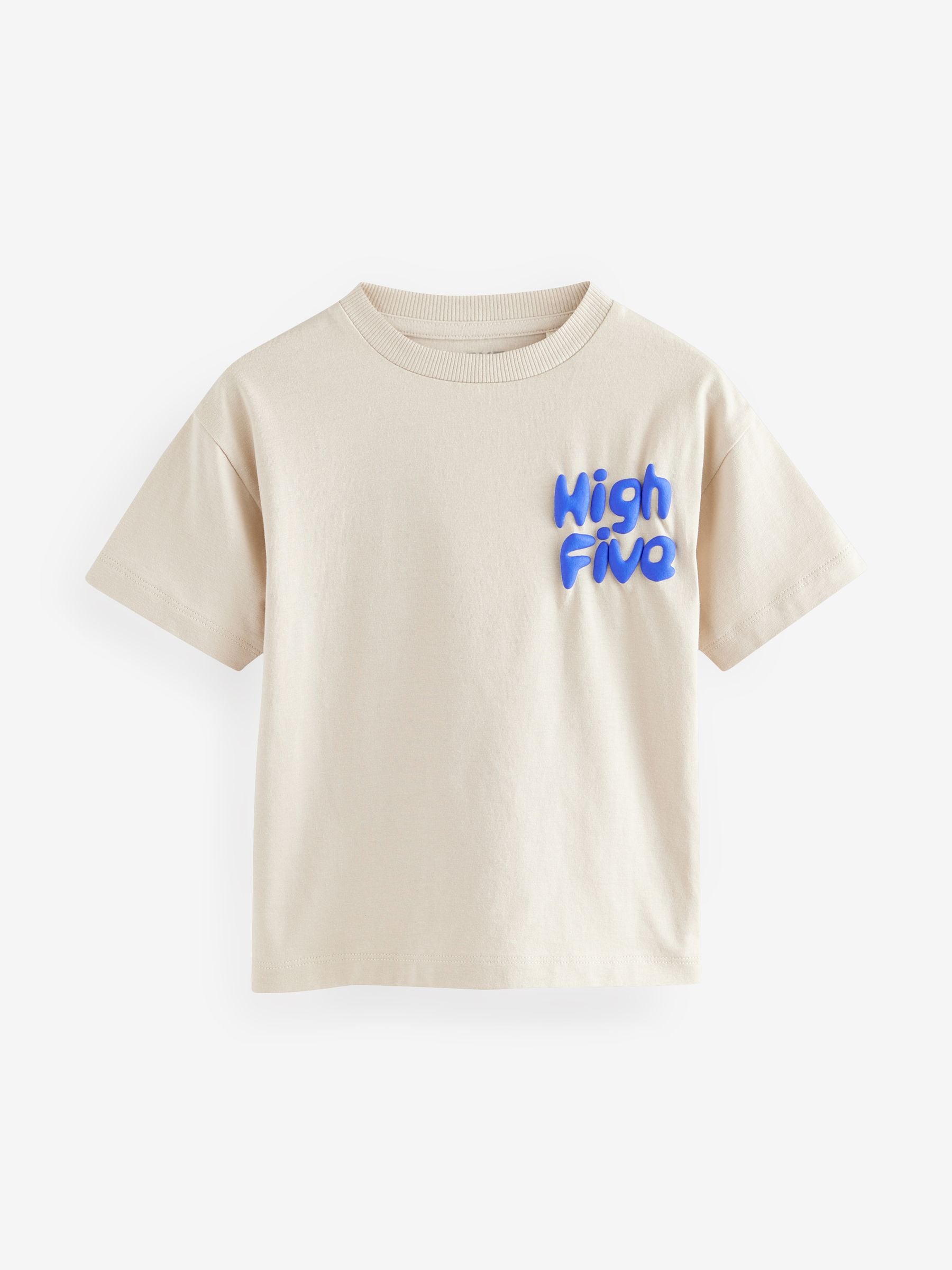 Veelkleurig met slogan - Set van 4 T-shirts met korte mouwen (3mnd-7jr)