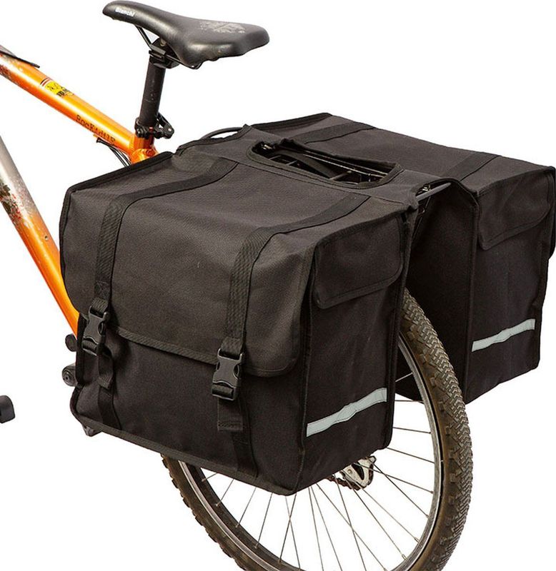 Fietstas - Fietstassen dubbel - Waterdicht - Fietstas waterdicht - 40 L - Zwart