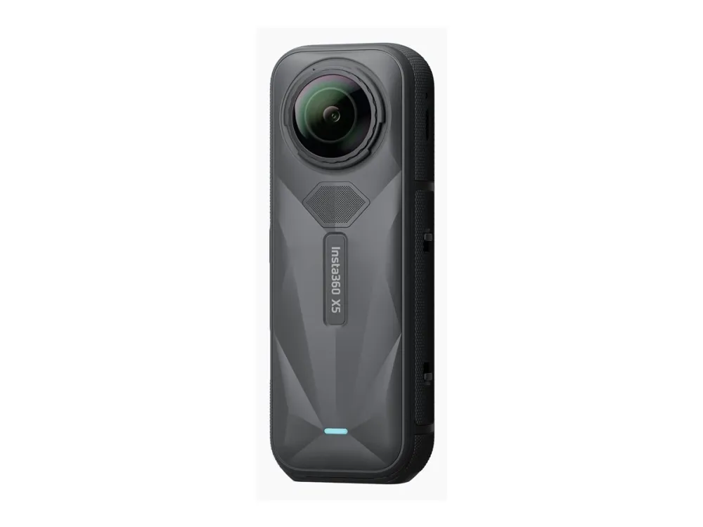 Insta360 X5 - 360° action-kamera - 8K / 30 fps - 72 MP - Bluetooth, Wi-Fi op til 15 m - sort