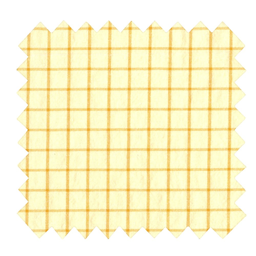 Tissu Coton Au Mètre Ex2527 Carreaux Bicolores Jaune