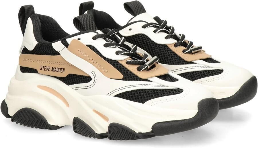 STEVE MADDEN Possession-E tan Zwart Kunststof Lage sneakers Dames