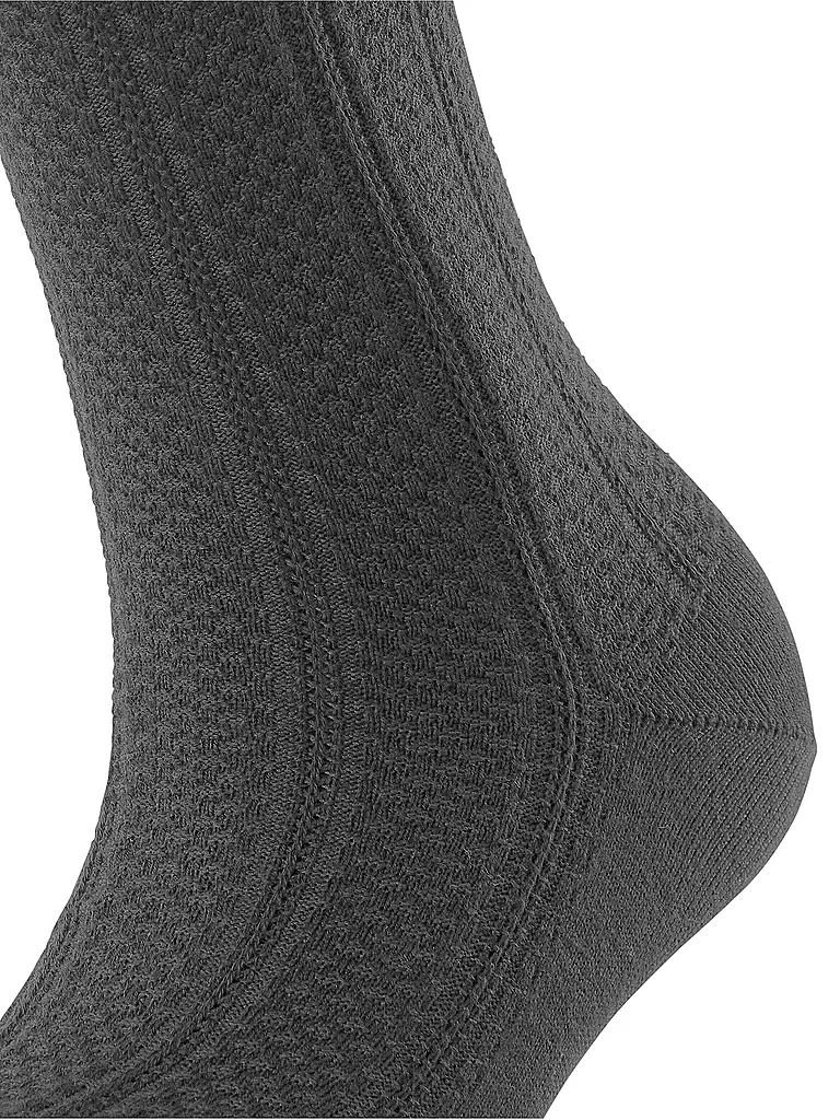 FALKE Socken NEEDLEPOINT dark rock grau