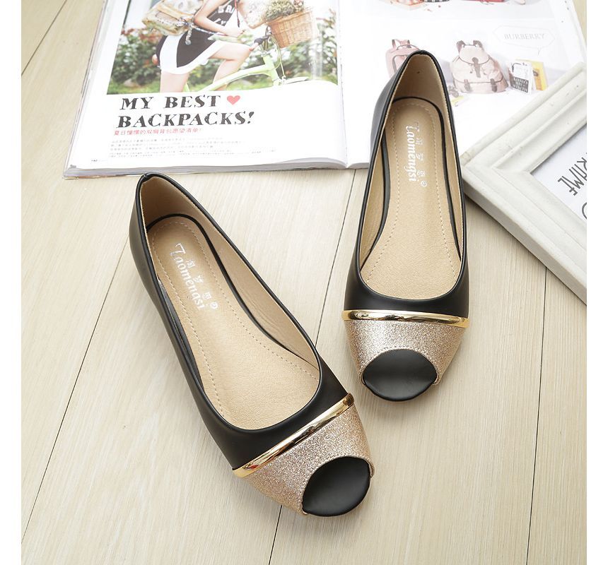 Anran - Peep-Toe Flats