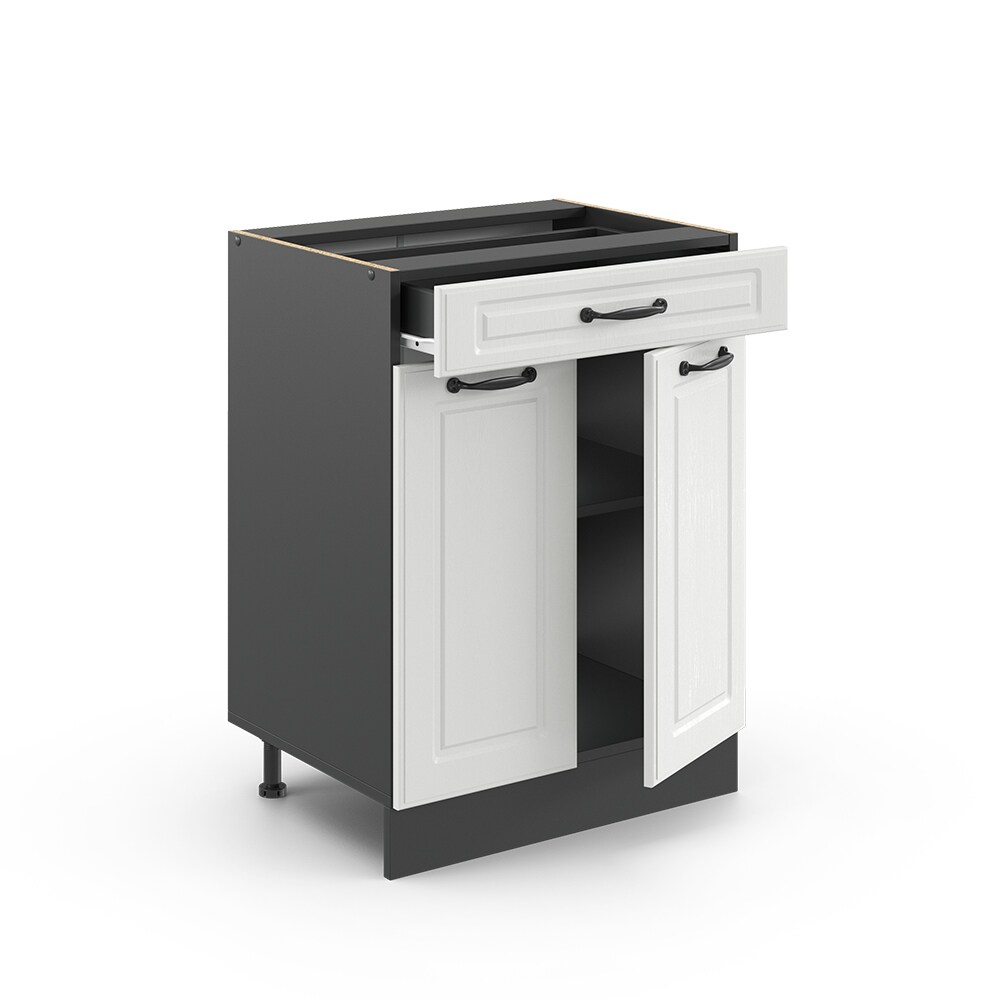 Vicco Schubunterschrank 60 cm Anthrazit Küchenschrank Unterschrank Küchenzeile R-Line