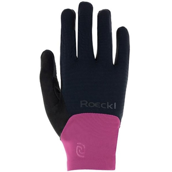 Roeckl Maracon Fahrradhandschuhe Lang Black / Posh Pink Damen