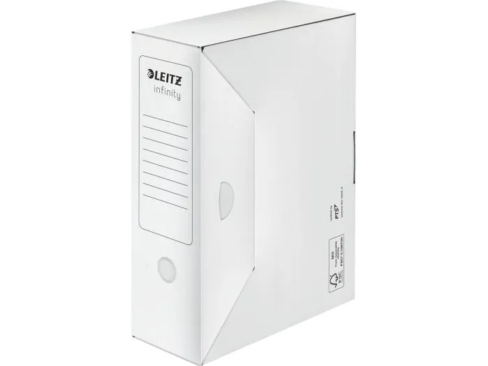 Leitz Infinity - Boksfil - rygbredde: 100 mm - for A4 - hvid