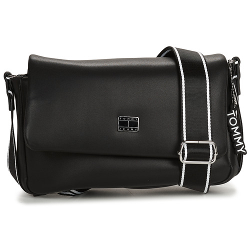 Tommy Jeans - TJW CITY GIRL FLAP CROSSOVER - Noir