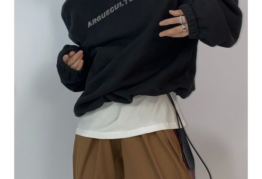 kooklay - Hoodie met lange mouwen en letters