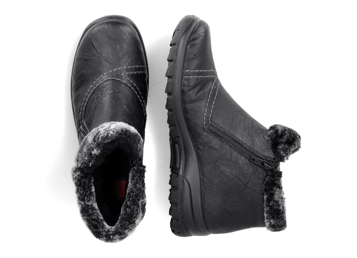 Rieker, gefütterte Damen-Boots, Winterschuhe, mit Reißverschluss