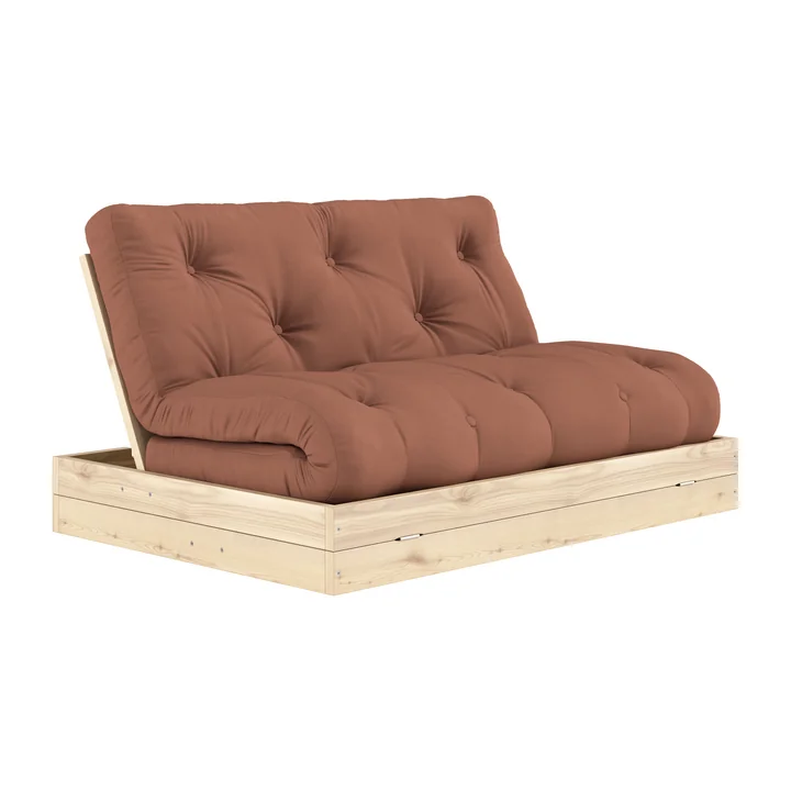 Karup Design - Flip  Tagesbett, 140 x 200 cm, Kiefer natur / clay brown (759)
