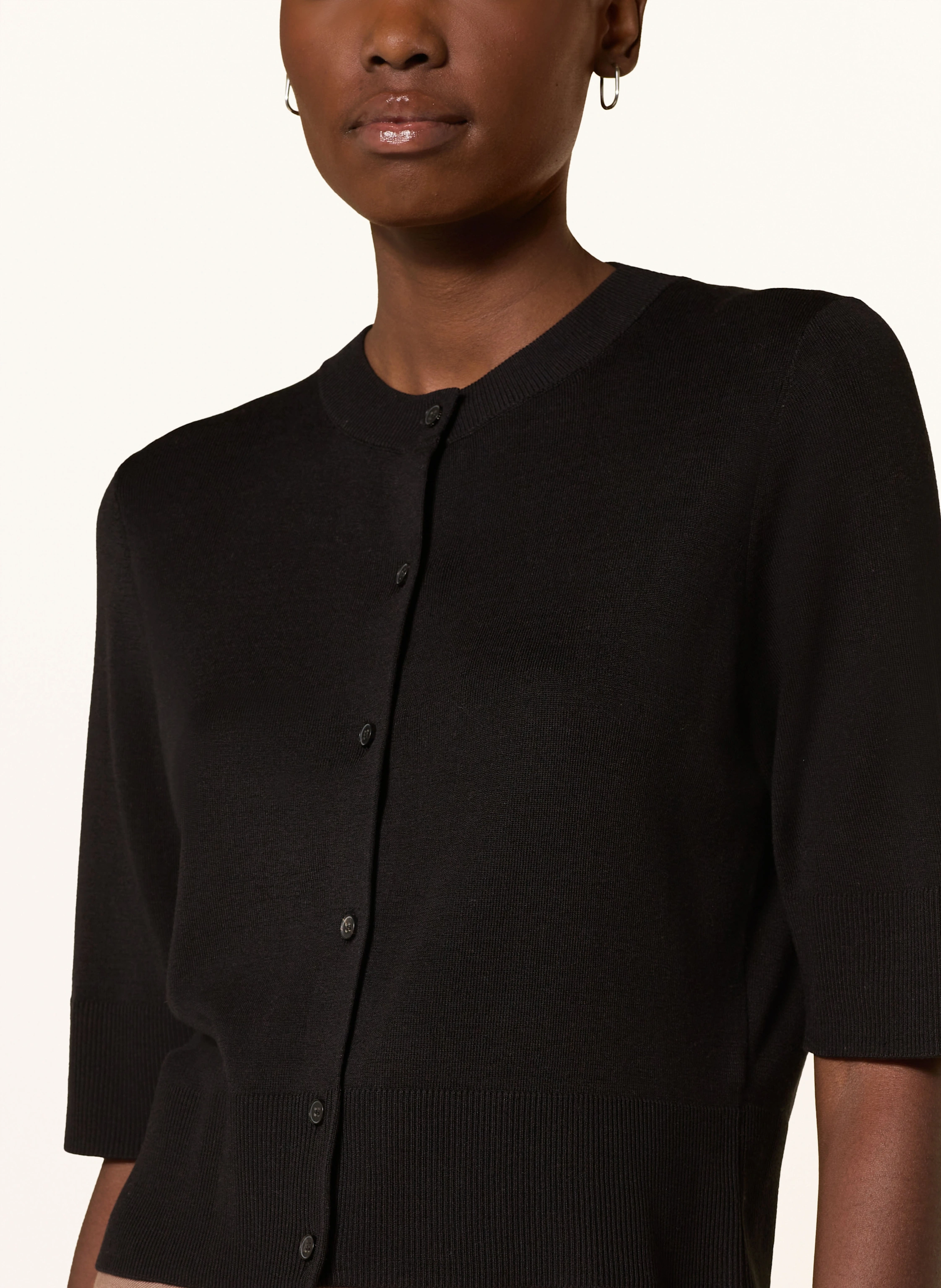 windsor. Strickjacke aus Seide mit 3/4-Arm