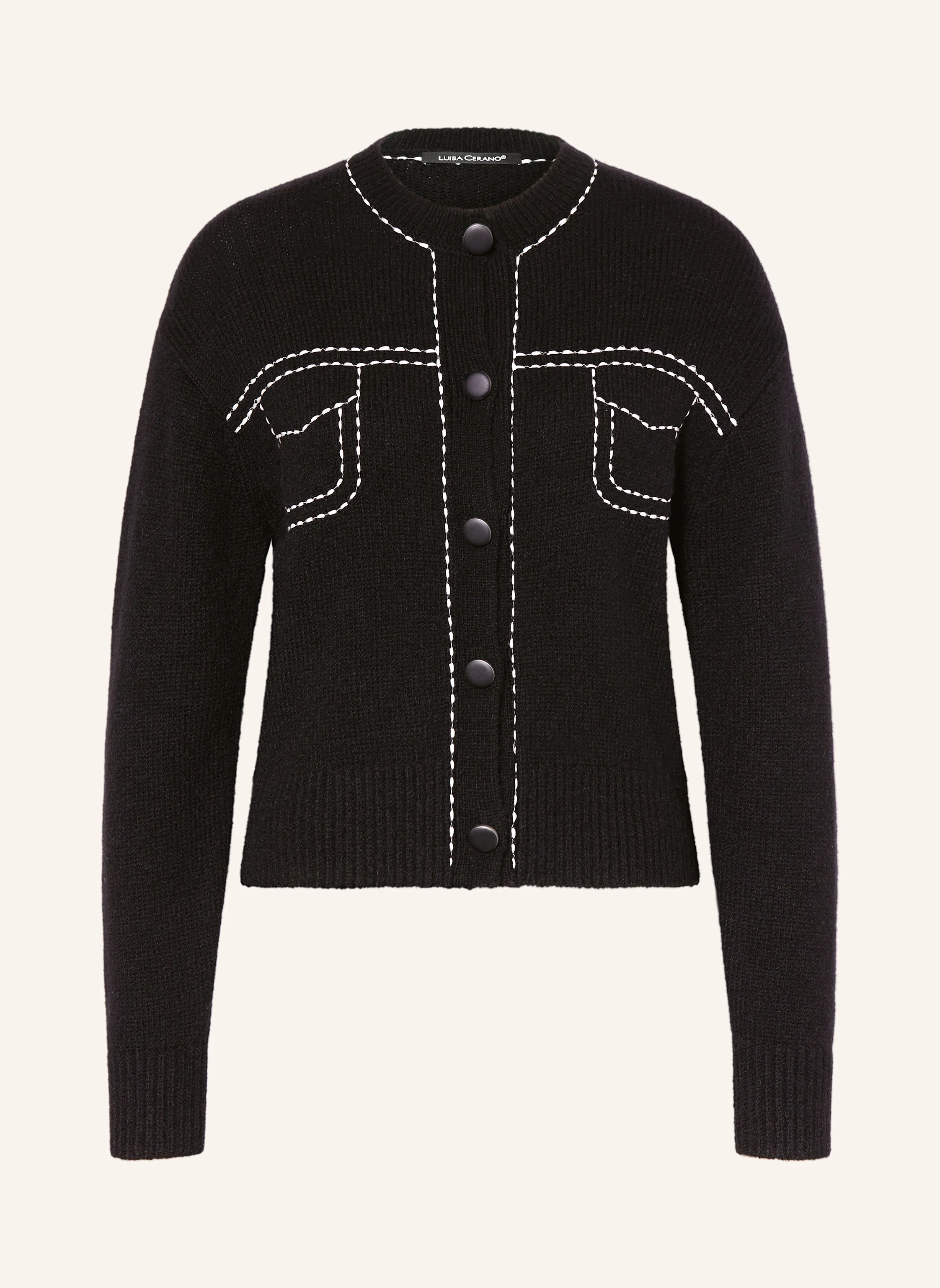 LUISA CERANO Strickjacke mit Alpaka