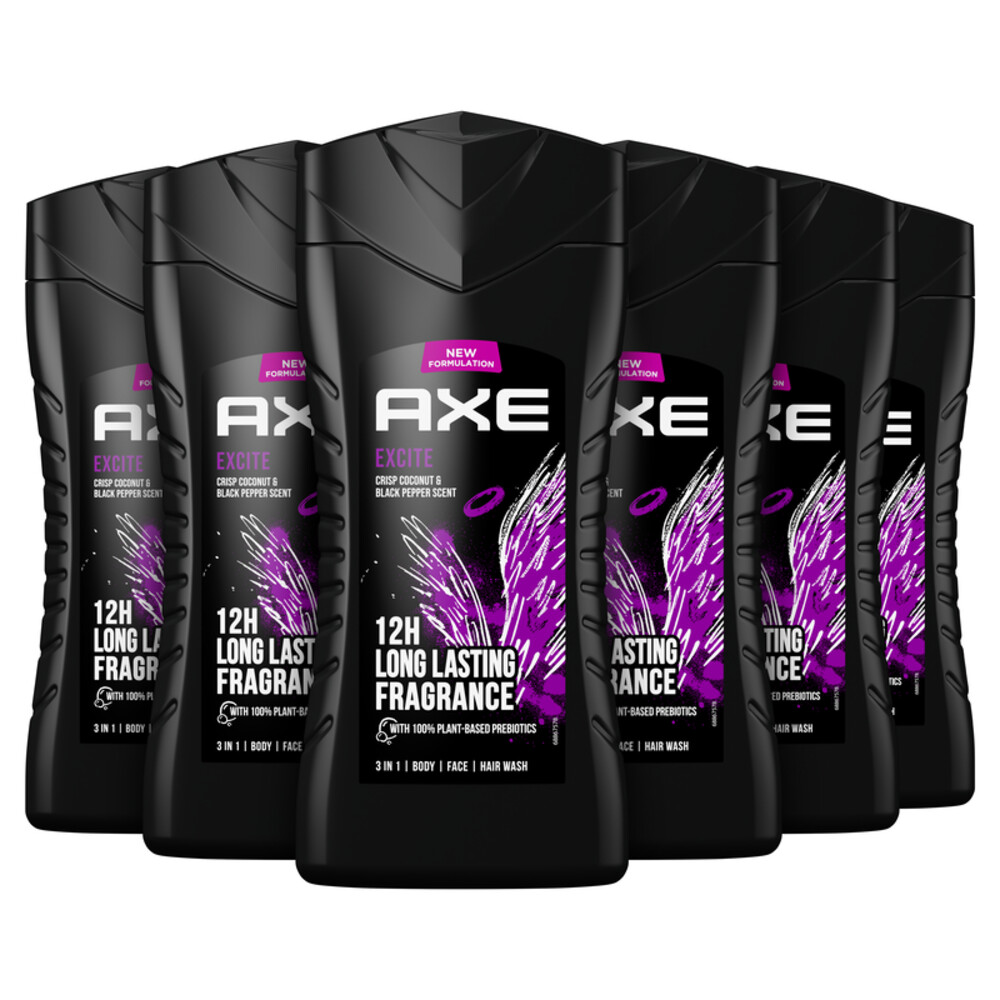 6x Axe Douchegel Excite250 ml