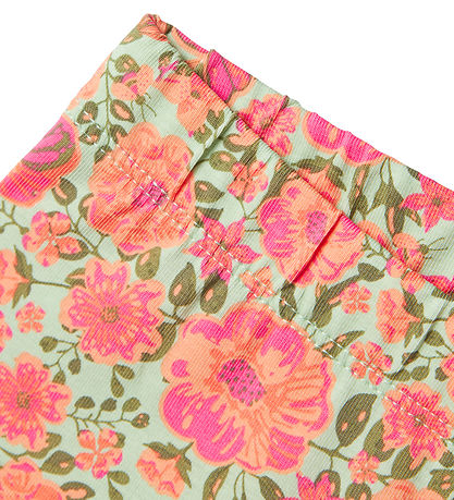Name It Cykelshorts - NmfVayo - Silt Green m. Blomster