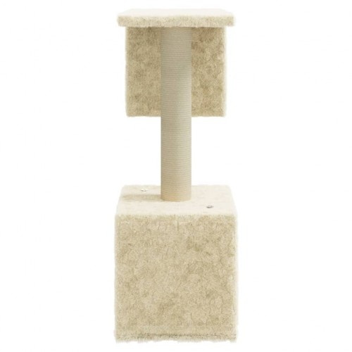 Arranhador Vidaxl creme duplo para gatos