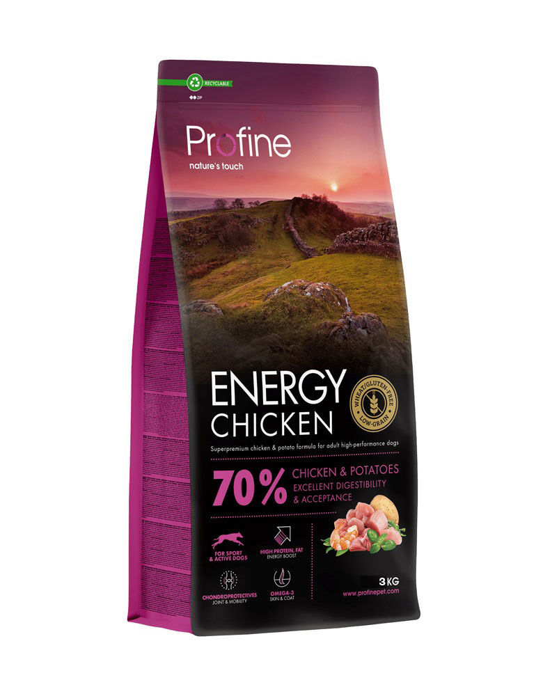 Profine Energy Chicken & Potatoes - Hondenvoer - 3 Kilogram - kip