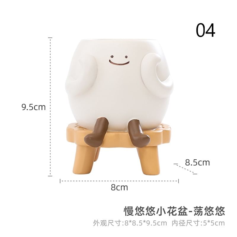 Coolkiss - Cartoon Mini Tuinpot Ornament (Diverse Ontwerpen)