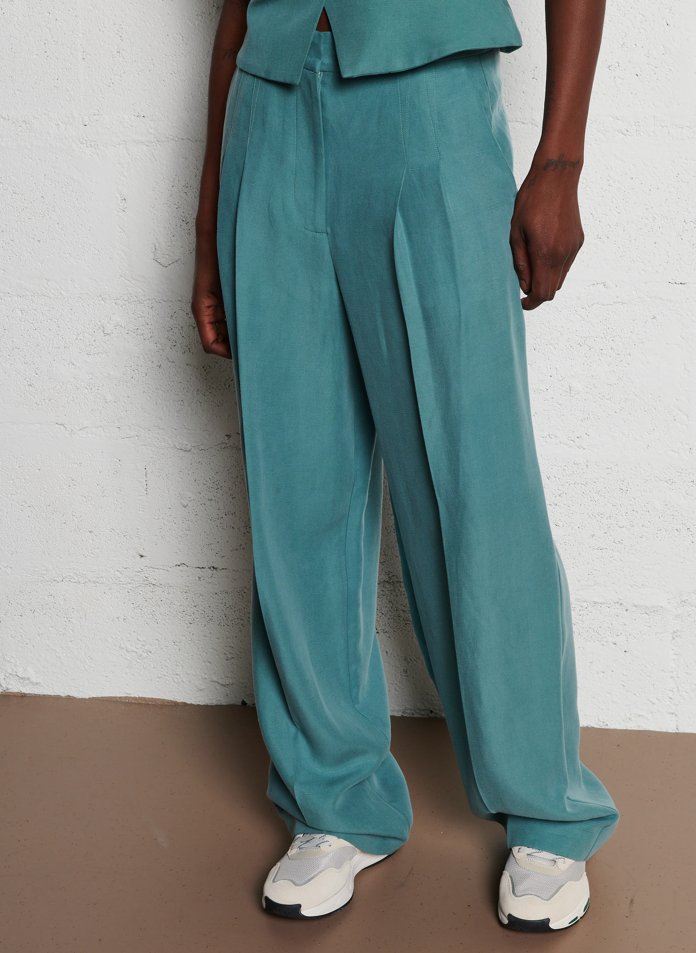 GADWIN - Pantalon large | Vert